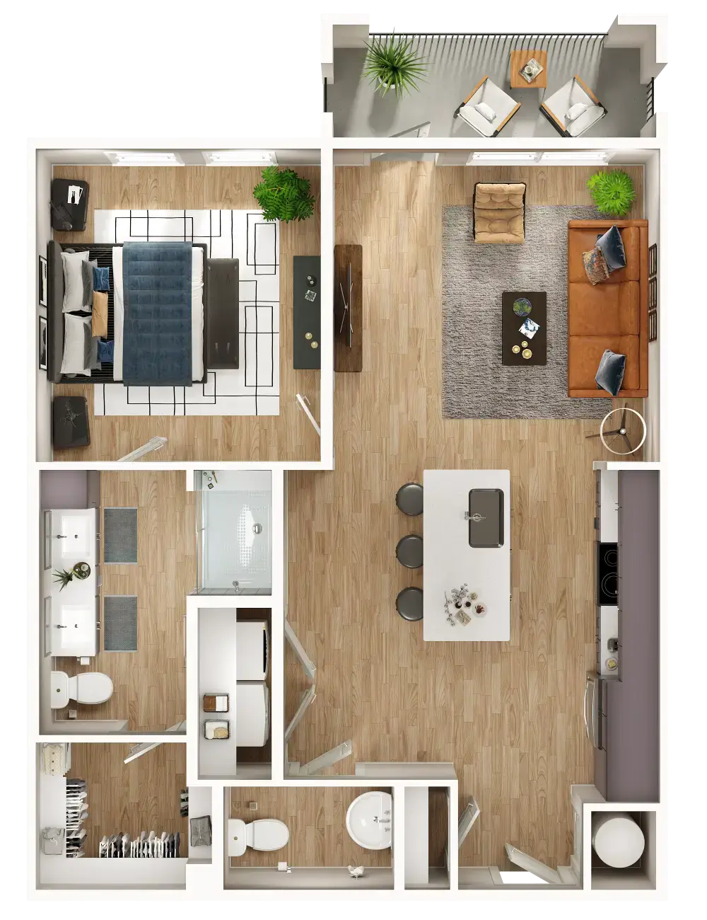 The Lofts at Knightdale Station - Gates Floor Plan