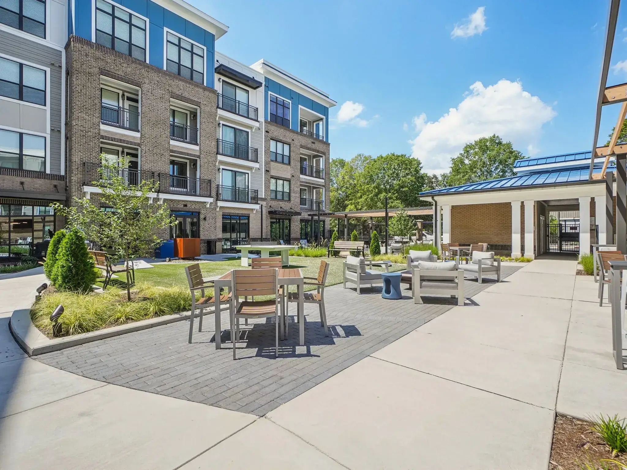 Lofts at Knightdale Station - Courtyard-7