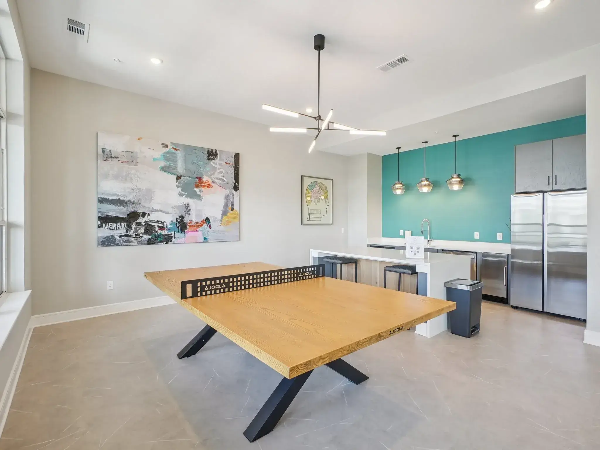 Lofts at Knightdale Station - Sky Lounge ping pong table-37