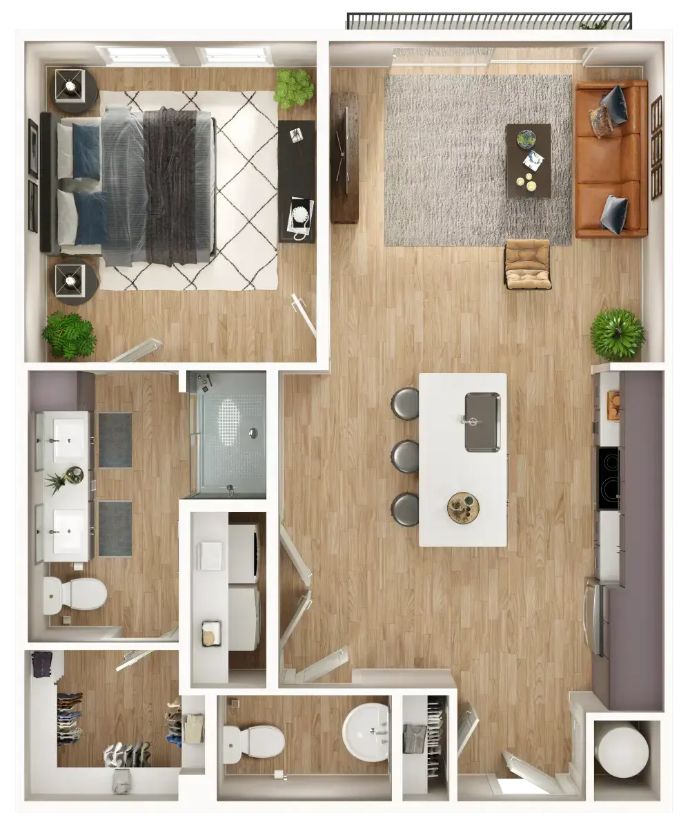 The Lofts at Knightdale Station - Graham Floor Plan